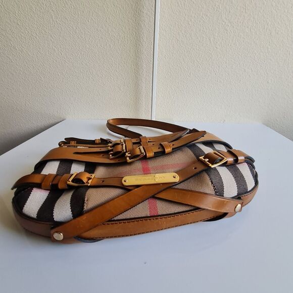 Burberry House Check Bridle Mini Parmoor Shoulder Bag Brown - Picture 5 of 16